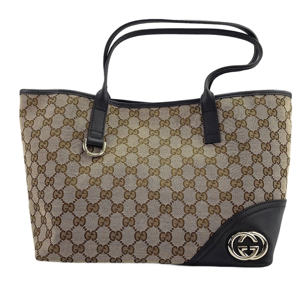 Gucci New Brit Tote Bag, Beige